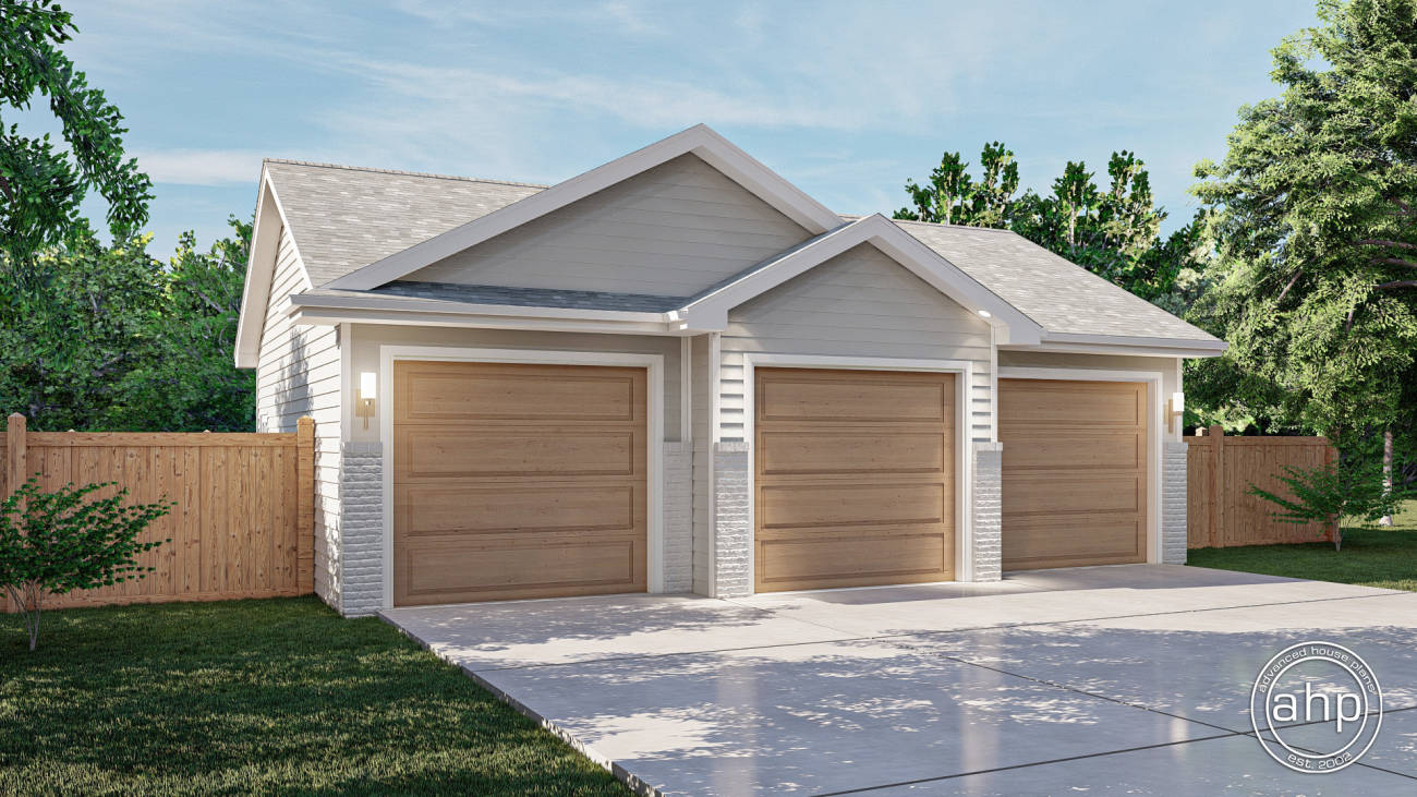 Traditional Garage Plan | Bradley