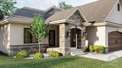 1 Story Traditional House Plan | Picket