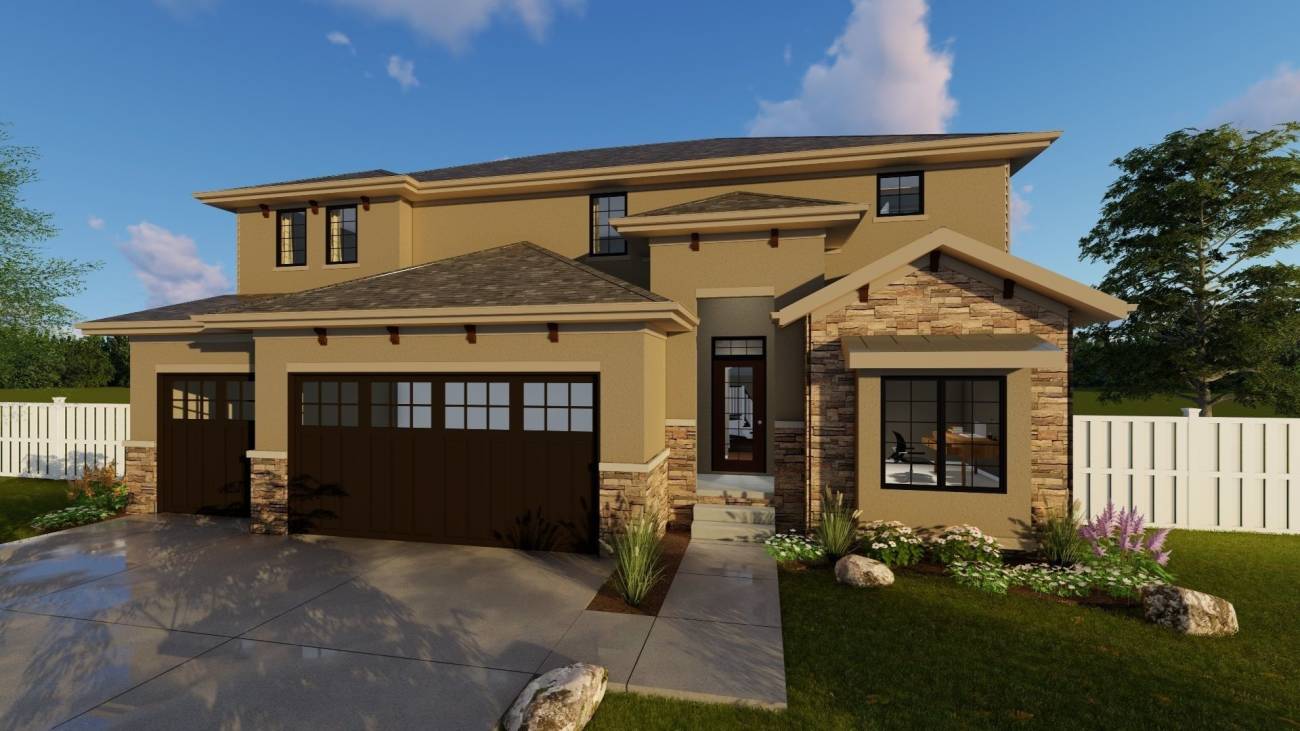 2 Story Mediterranean House Plan | Wallingford