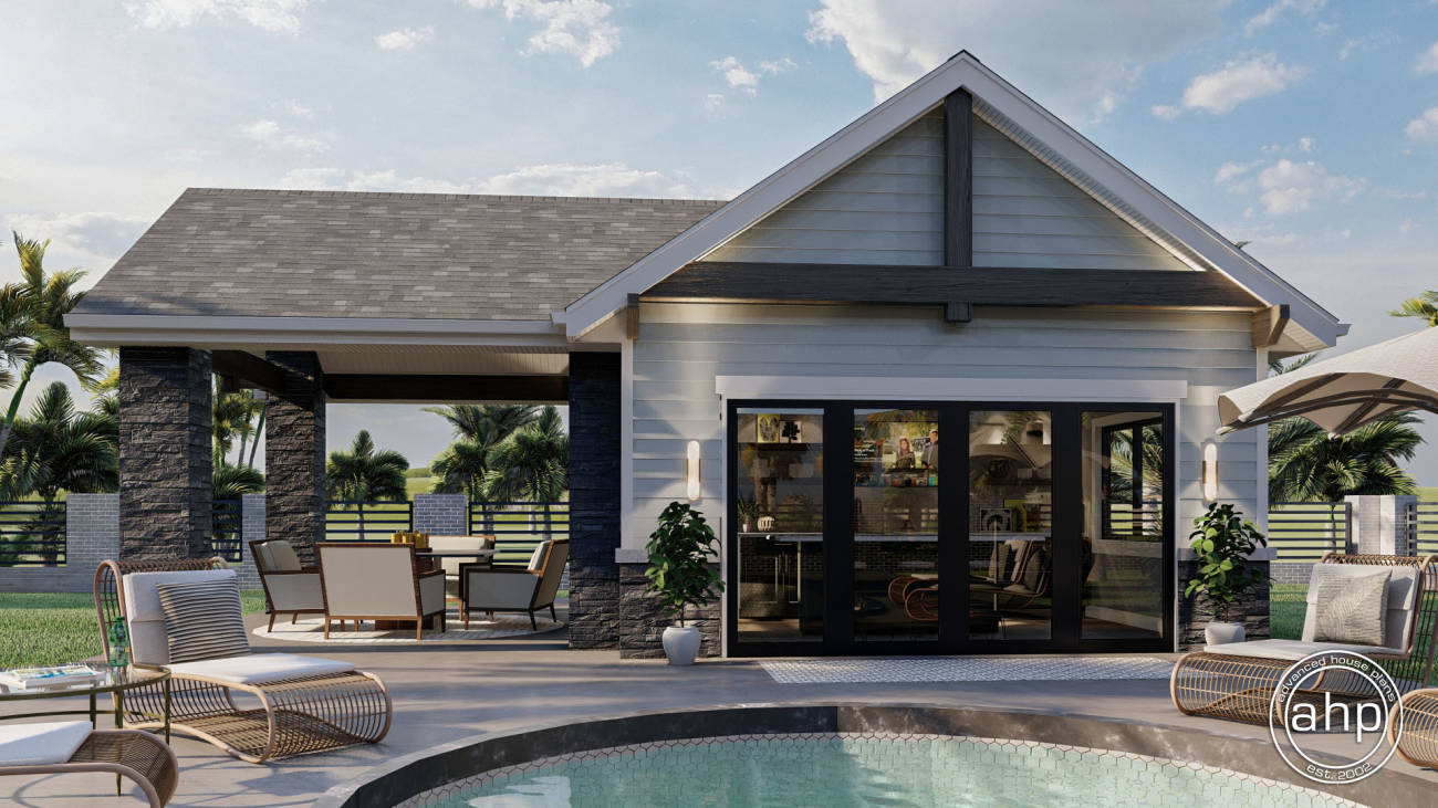 Pool House Plan | Birchwood