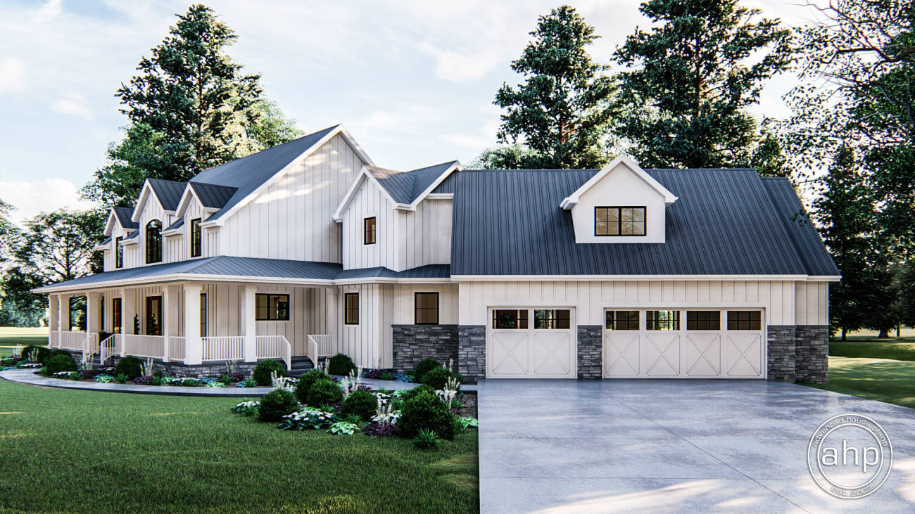 2 Story Modern Farmhouse House Plan | Melrose