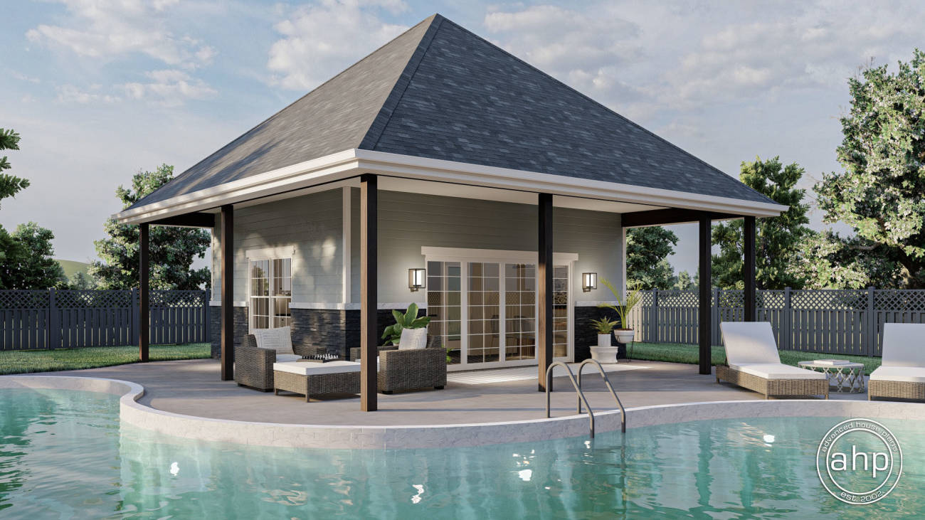 Pool House Plan | Meyers