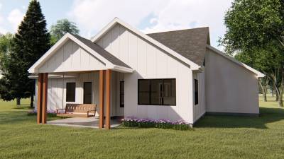 1.5 Story Modern Farmhouse House Plan | Blair