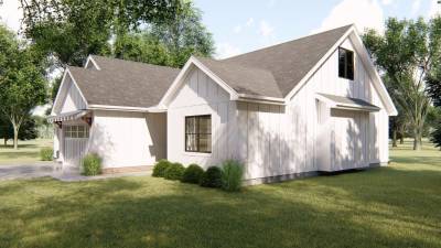 1.5 Story Modern Farmhouse House Plan | Blair