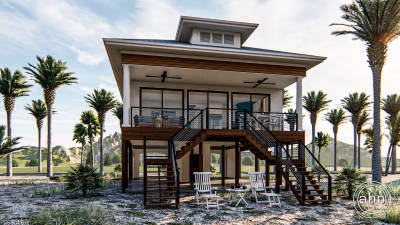 Coastal Beach House Plan | Marco Island