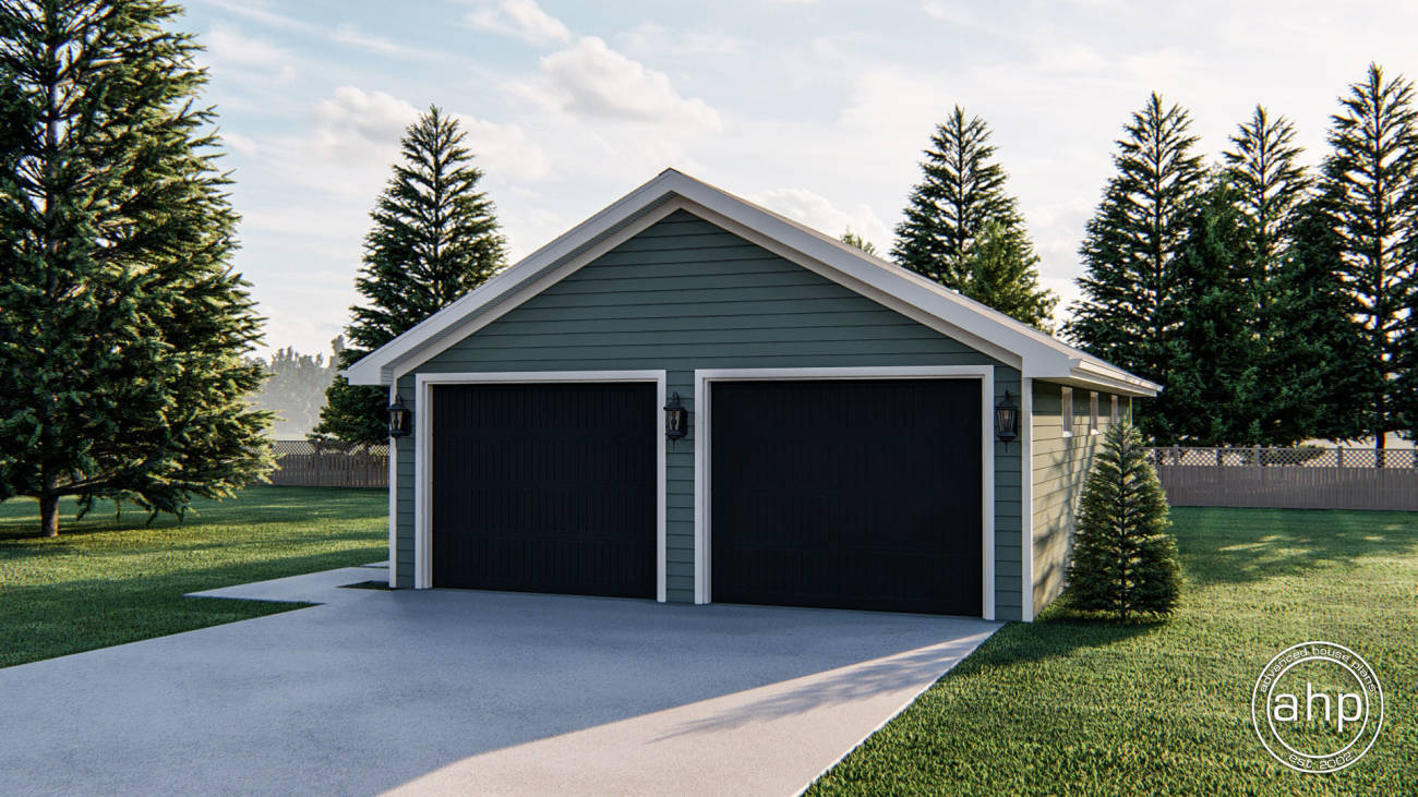 2 Car Garage with Bathroom | Falkers