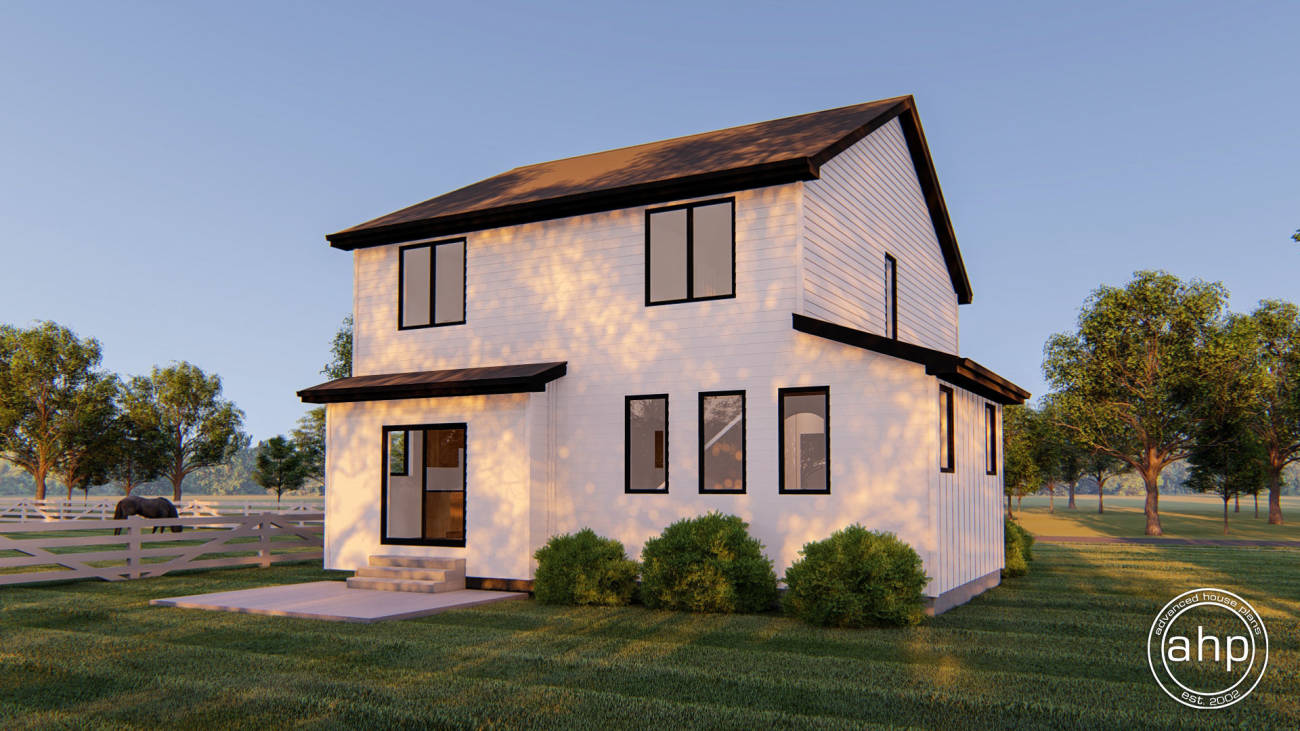 2 Story Modern Farmhouse Style Plan | Stalbird