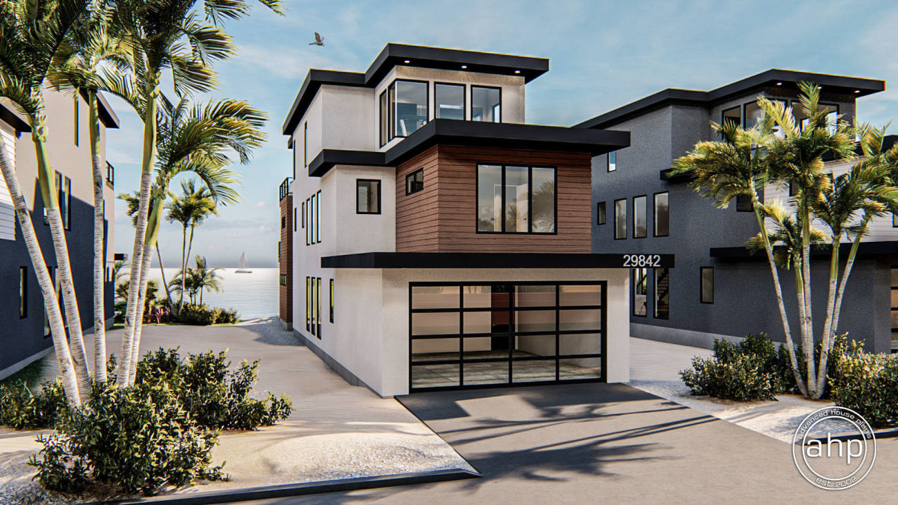 Modern Narrow House Plan | View Park