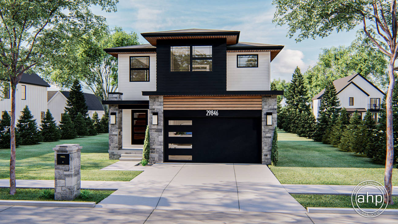 2 Story Modern Style Plan | Cloverdale