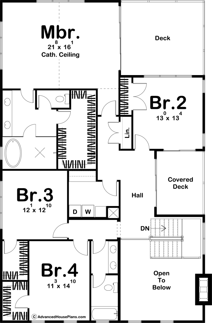 2 Story Southern Style House Plan | Jacksonville