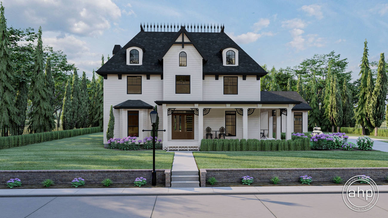 2 Story Victorian Style House Plan | Henrietta