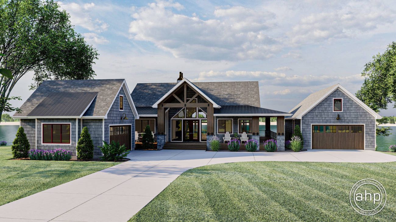 1 Story Cottage Style House Plan | Flat Water