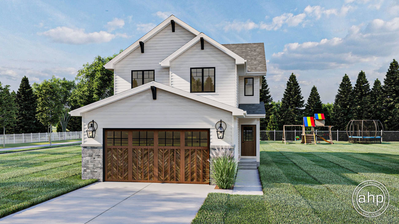 2 Story Modern Farmhouse Style Plan | Cianna