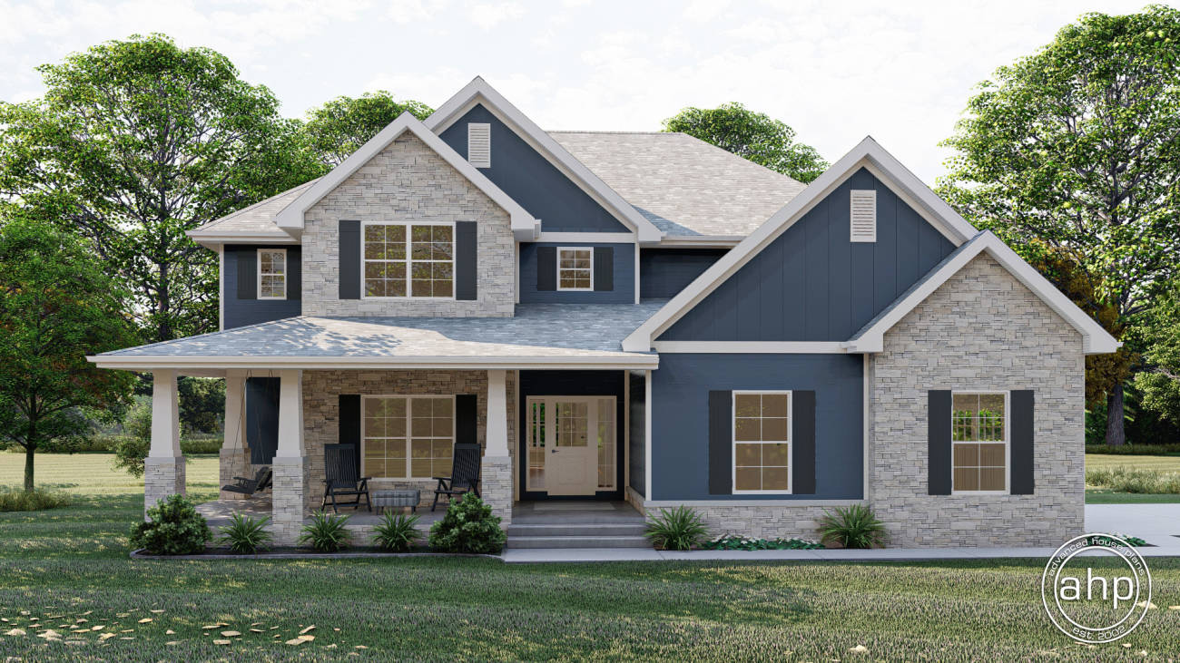 2 Story Traditional Style House Plan | Darlington