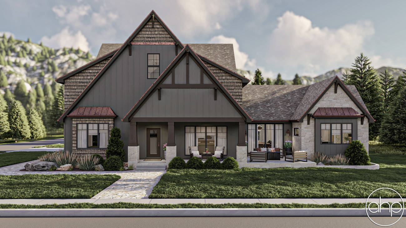 Tudor Style House Plan | Copper Ridge