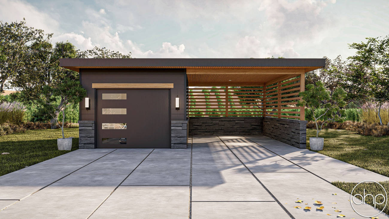 Modern Style Garage 