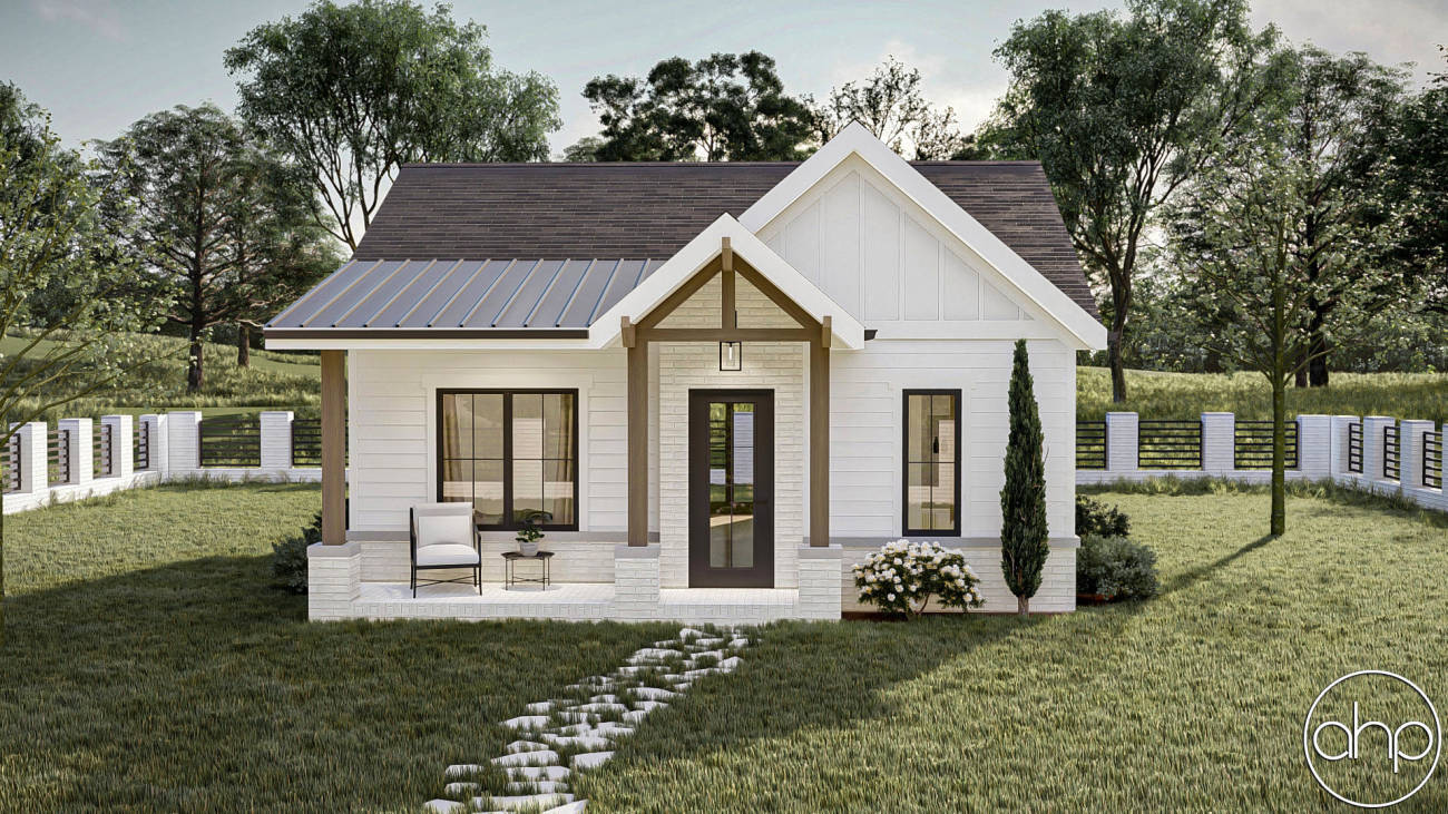 Modern Farmhouse ADU House Plan | Fairview Cottage